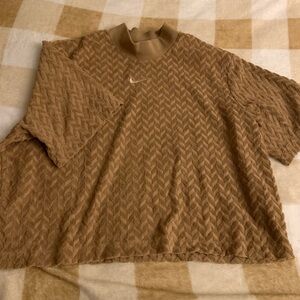 Nike Beige Ribbed Shirt